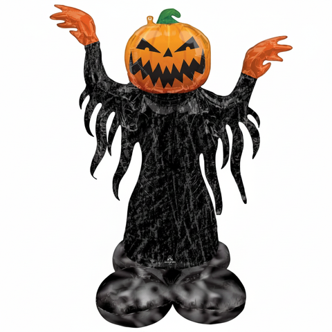 Halloween Giant Pumpkin Head Ghost Airloonz (arrives un-inflated)