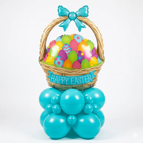 Easter Basket Balloon Stack