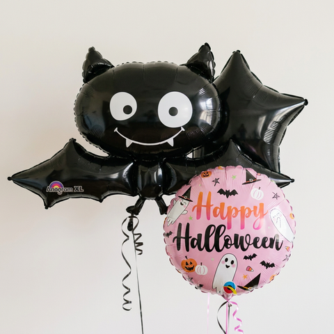 Pink Bat Halloween Balloons