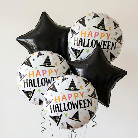 Witch Hat Round Halloween Balloons