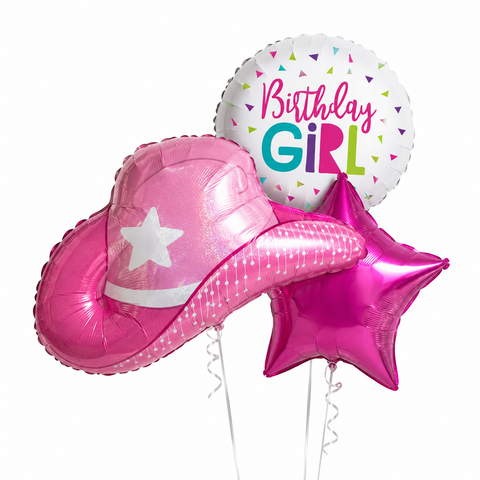 Cowgirl Birthday Balloons