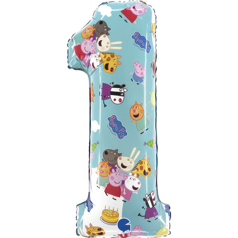26” Peppa Pig Number Balloons