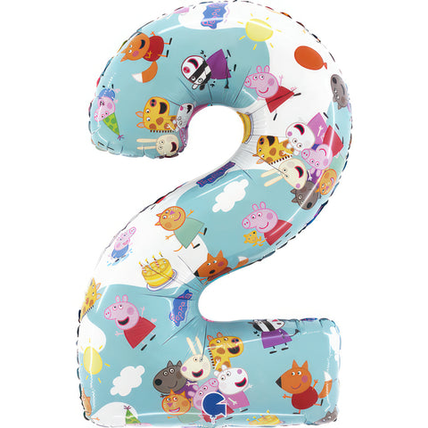 26” Peppa Pig Number Balloons