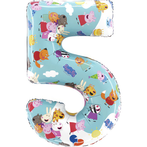 26” Peppa Pig Number Balloons