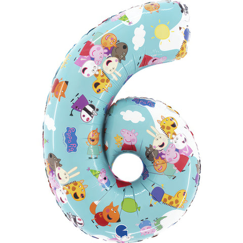 26” Peppa Pig Number Balloons