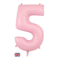 34" Pastel Matte Pink Number Balloons | Box Balloons | Next-Day Balloon Delivery