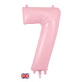 34" Pastel Matte Pink Number Balloons | Box Balloons | Next-Day Balloon Delivery