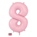 34" Pastel Matte Pink Number Balloons | Box Balloons | Next-Day Balloon Delivery