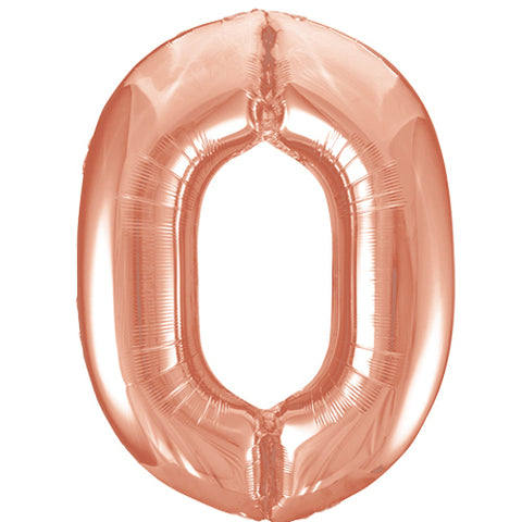 34" Rose Gold Number Balloons | Box Balloons | Next-Day Balloon Delivery