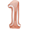 34" Rose Gold Number Balloons | Box Balloons | Next-Day Balloon Delivery