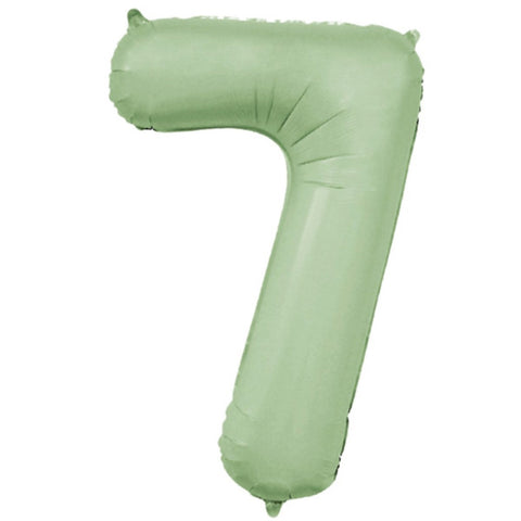 Sage Green Number Balloons
