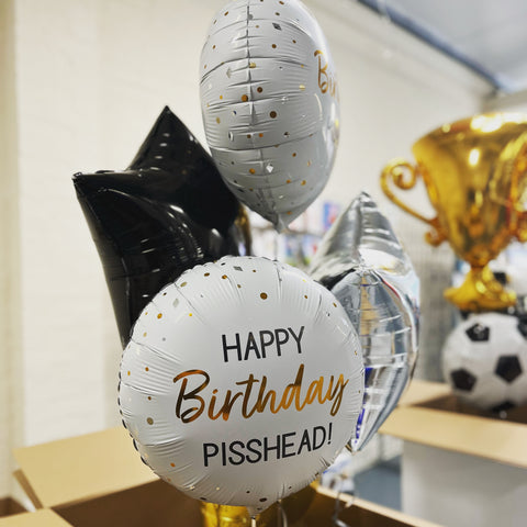 Happy Birthday P*sshead Balloons - Box Balloons