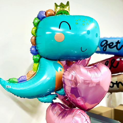 Babysaurus Girl Balloons - Box Balloons