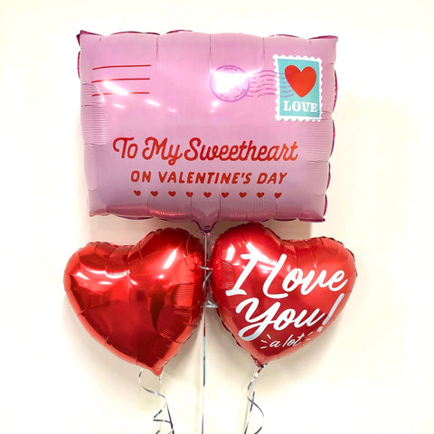 Valentine's Sweetheart Letter Balloons - Box Balloons