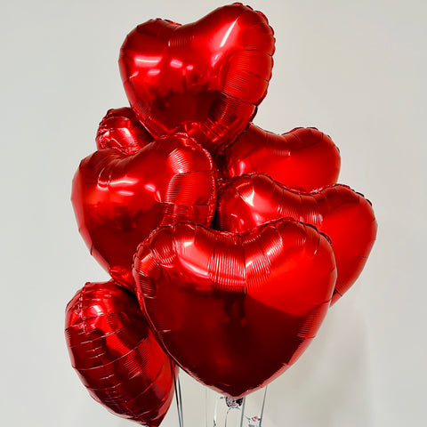 Red Love Heart Balloons - Box Balloons