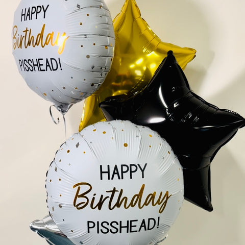 Happy Birthday P*sshead Balloons - Box Balloons