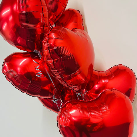 Red Love Heart Balloons - Box Balloons