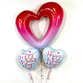 Valentine's Heart Balloons - Box Balloons