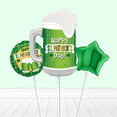 St Patrick's Day Beers Balloons - Box Balloons