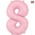 34" Pastel Pink Number Balloons - Box Balloons