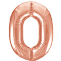 34" Rose Gold Number Balloons - Box Balloons